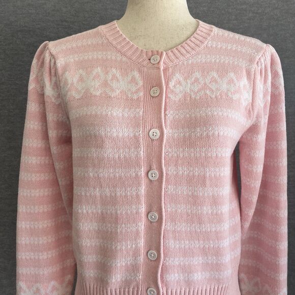 Palm Beach Lately x Sail to Sable Cardigan Sweater S Romantic Balletcore Preppy - Picture 4 of 13